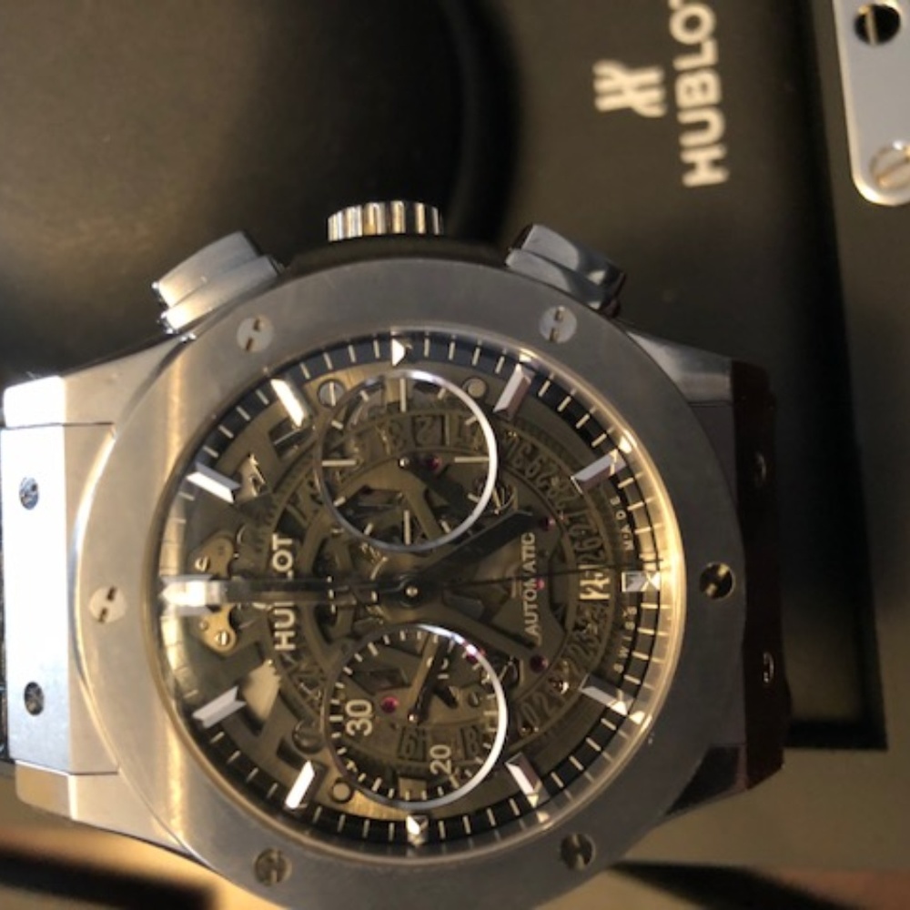 Hublot Classic Fusion Titanium Skeleton Watch